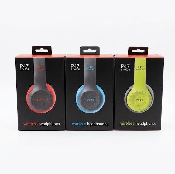 P47 Wireless Bluetooth Headphones Random Color (Generic Quality)