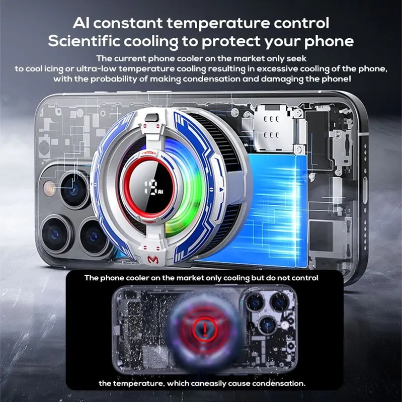 Memo CX16 Mobile Cooler Pakistan – RGB Semiconductor Gaming Cooler
