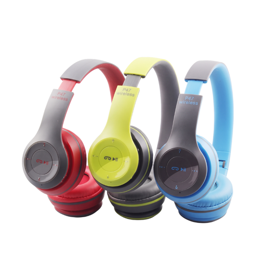 P47 Wireless Bluetooth Headphones Random Color (Generic Quality)